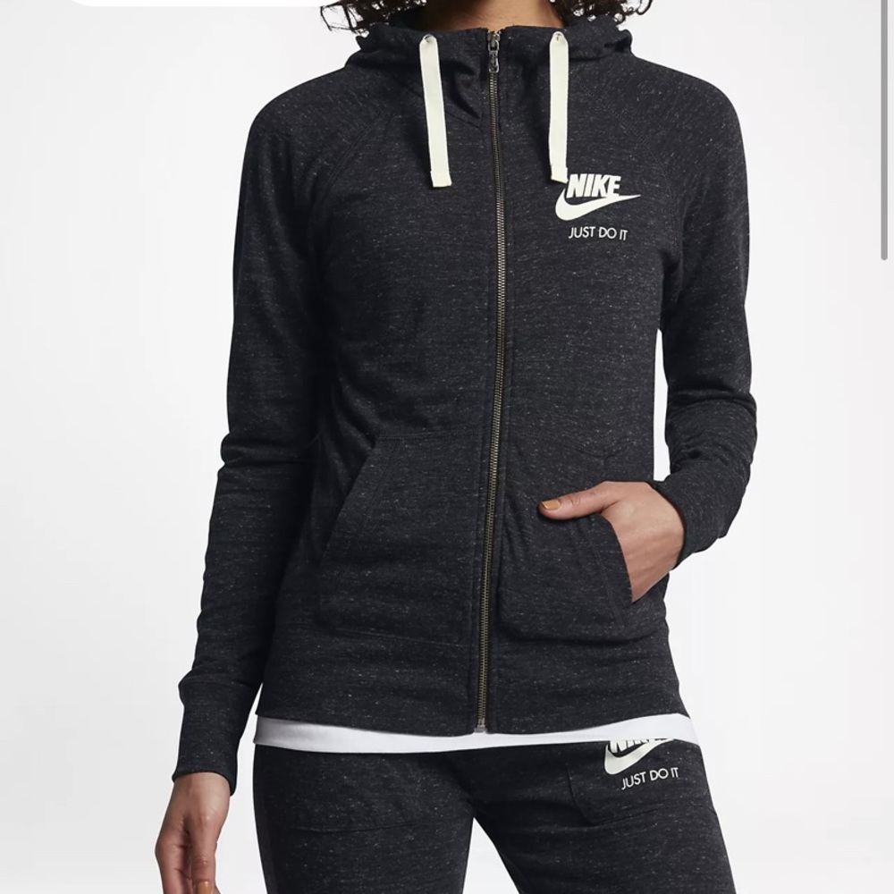 Brand new Nike dark grey zip up small